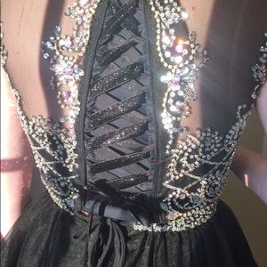 2 piece short prom/formal dress